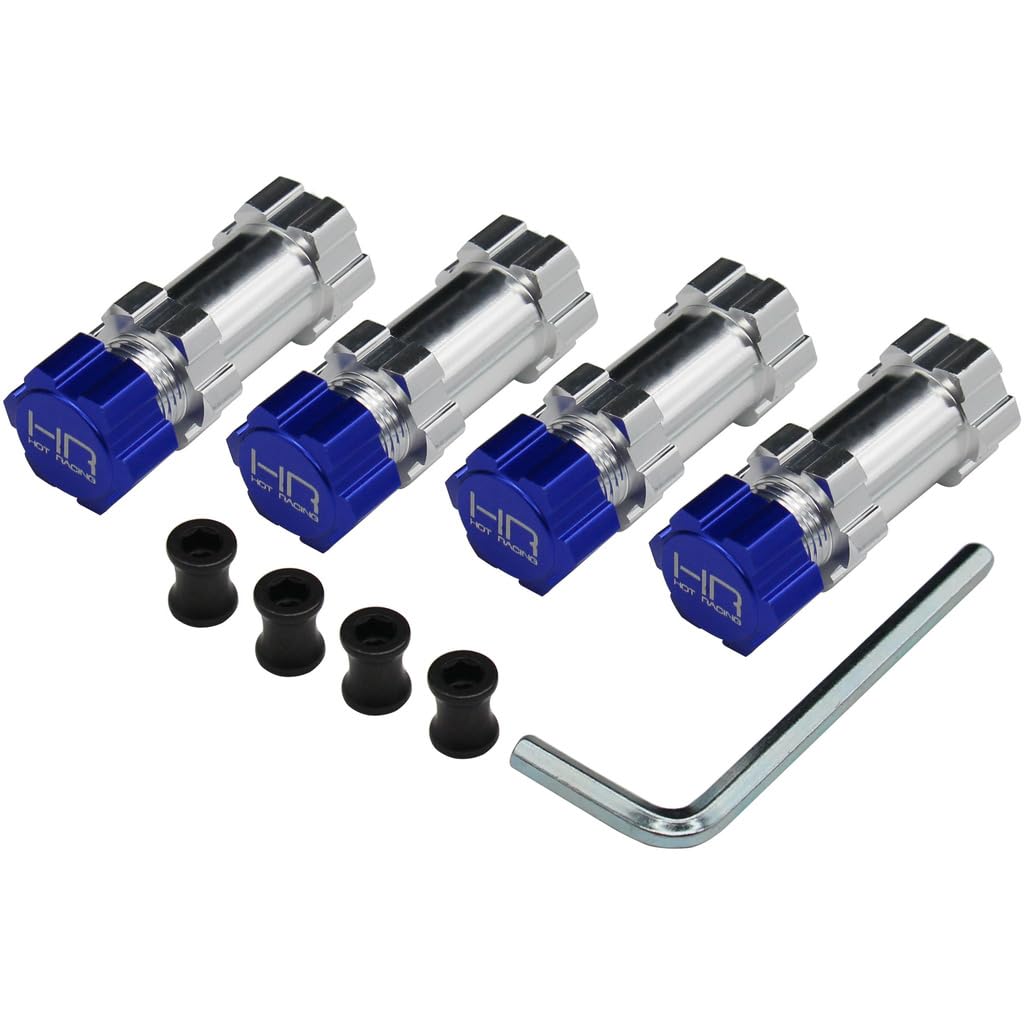 Amazon.com: Hot Racing CB107X06 Hd Blue 17mm Clod Wheels Adapter o